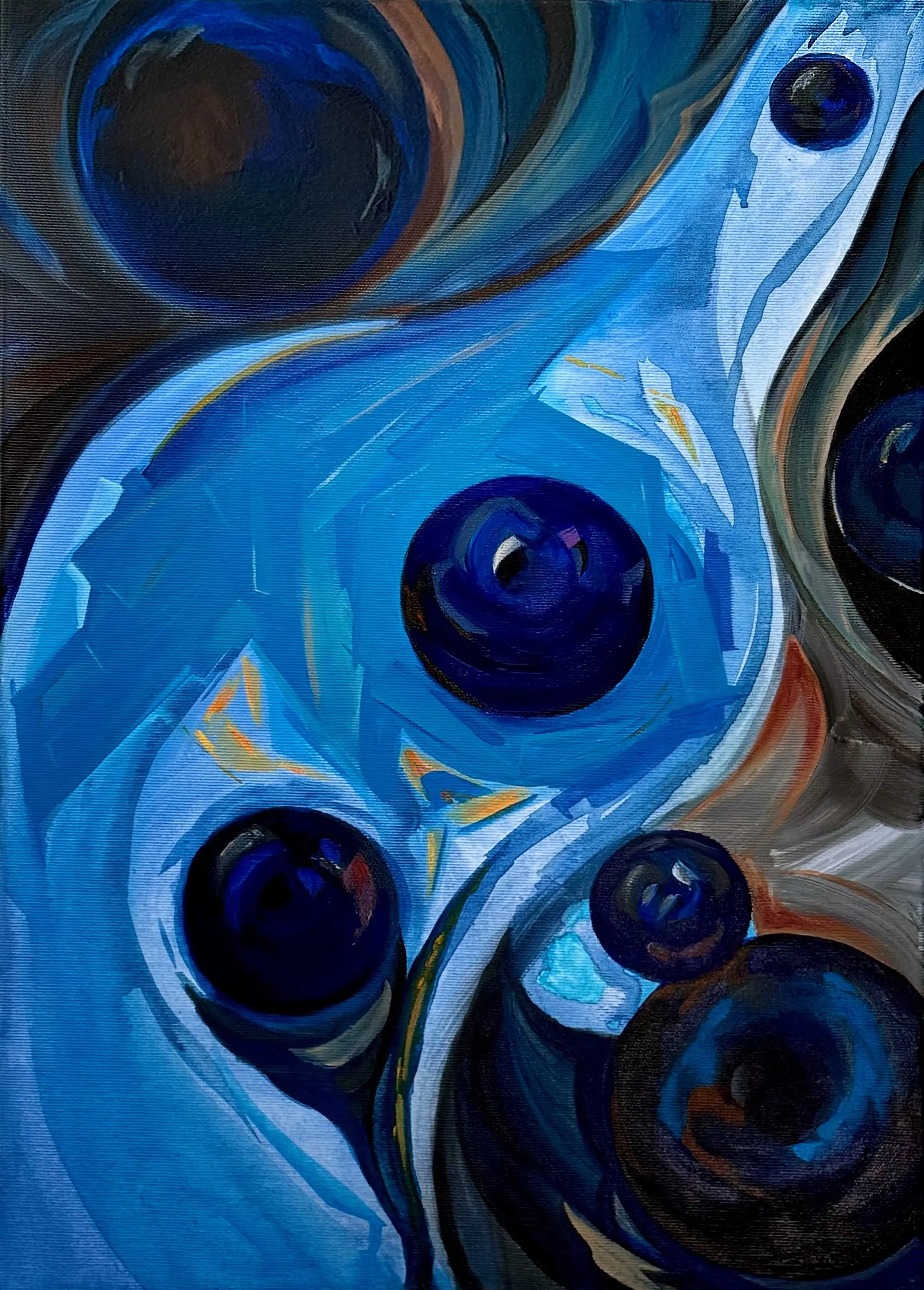 Ester Dubay - AD ASTRA, 40 X 60  CM, ACRYLIC ON CANVAS, 2024