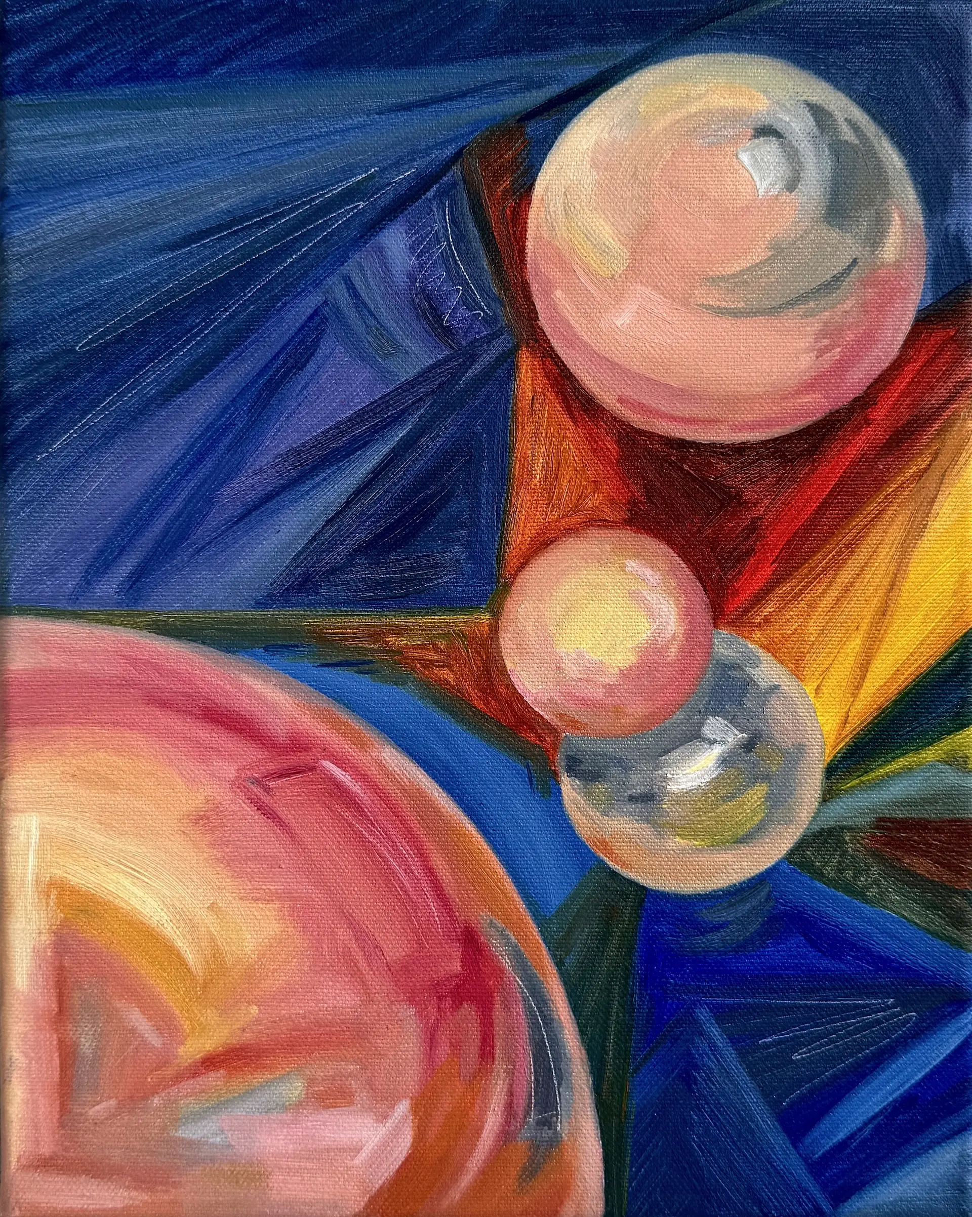 Ester Dubay - SKINNY KEYS, 24 X 30 CM, OIL ON CANVAS, 2024